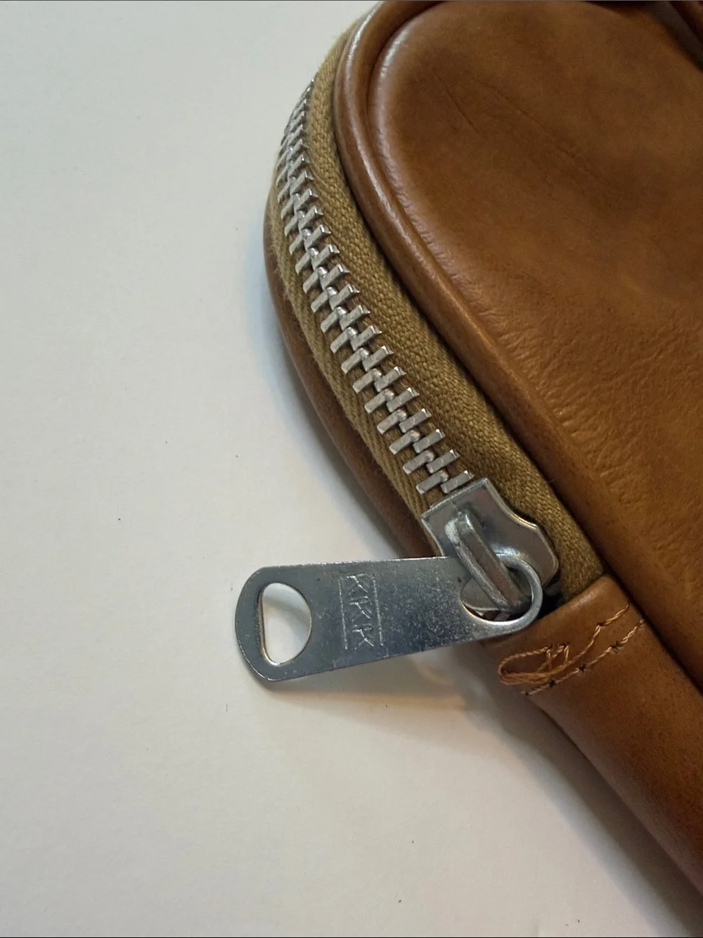 Vintage Tan Leather Briefcase Laptop Business Unique
